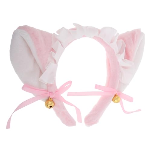 WRITWAA Haarschmuck Für Kleine Mädchen Lolita Haarband Spitze Bowknot Niedliche Katzenohren Stirnband Tierohr Haarschmuck Für Cosplay Party Frauen Mädchen Dienstmädchen Kostüm Zubehör von WRITWAA