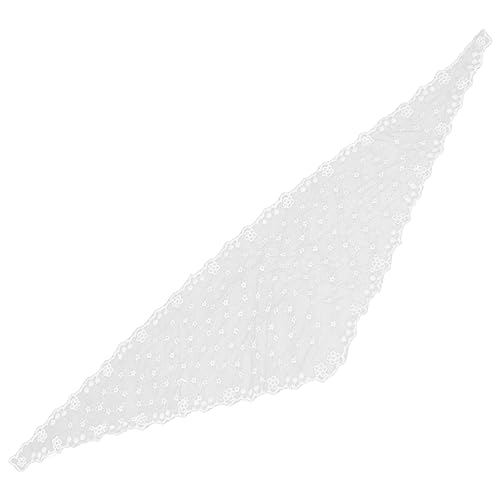 WRITWAA Spitzenkopftuch Spitzenkopftuch Blumenhaarbandana Für Spitzenbandanas Damen Spitzenhaarschal Schals Bandana Stirnband Blumenmuster Süße Bandanas Häkelbandana von WRITWAA