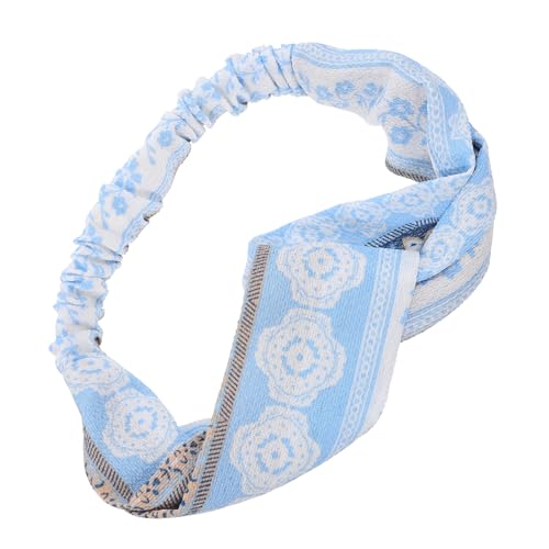 WRITWAA Sportliches Elastisches Stirnband für Damen und Herren Schweißabsorbierendes Weiches Haarband Blau für Yoga Fitness und Rutschfest und Stylisch von WRITWAA