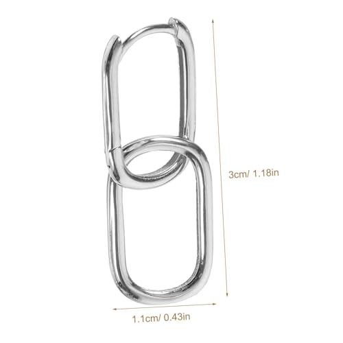 WRITWAA Sterling Silber Ohrringe Damen Doppelte Creolen Elegant Leicht Alltag und Party Schmuck Hypoallergen Komfortabel Modisch von WRITWAA