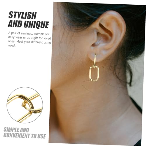 WRITWAA Sterling Silber Ohrringe Damen Dual Hoops Dangle Ohrringe Kreativ Elegant Schmuck für Alltag und Festtage von WRITWAA