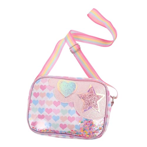 WRITWAA Sternen Umhängetasche Für Mädchen Verstellbarer Schultergurt Glitzernde Für Schule Und Partys Geräumige Und Robuste Crossbody Geldbörse von WRITWAA