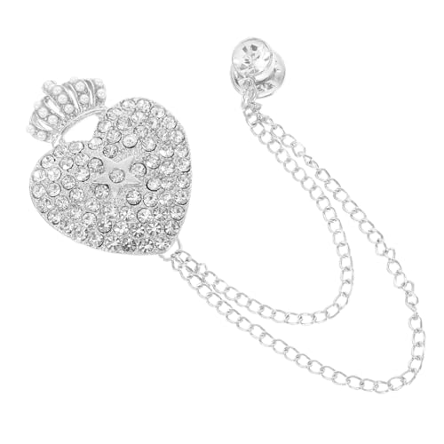 WRITWAA Stilvolle Brosche Zinklegierung für Anzüge Schals Freizeitkleidung Angenehmes Tragegefühl Eleganter Look von WRITWAA