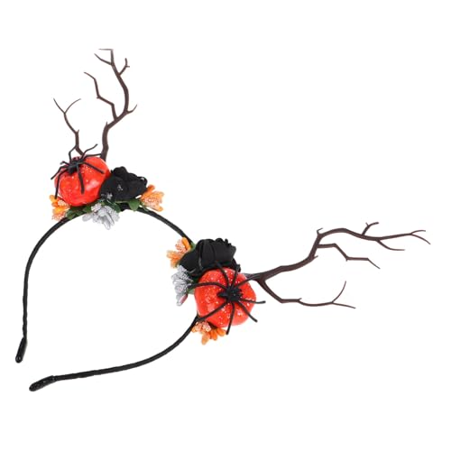 WRITWAA Stirnband Realistisches Hirschgeweih Baumzweige Stirnband Halloween Weihnachten Festivals Cosplay Kopfbedeckung Für Frauen von WRITWAA