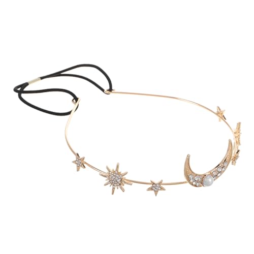 WRITWAA Perlenstirnband Für Frauen Geometrisches Stern-mond-haar-accessoire Elastisches Stirnband Mond-haarspange Stretch-haarband Haarschmuck Für Hochzeit Und Party WRITWAA Perlenstirnband Für Frauen Geometrisches Stern-mond-haar-accessoire Elastisches Stirnband Mond-haarspange Stretch-haarband Haarschmuck Für Hochzeit Und Party von WRITWAA