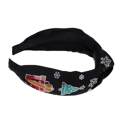 WRITWAA Elegantes Breites Geknotetes Weihnachts-stirnband Für Frauen Stilvolle Haaraccessoires Für Festliche Anlässe Und Feiertagsfeiern Weihnachtsbaum-design Modisches Haarschmuck Für von WRITWAA