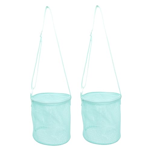 WRITWAA Strandtasche Für Kinder Großes Fassungsvermögen Netzdesign Organizer Für Strandspielzeug Aufbewahrungstaschen von WRITWAA