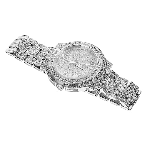 WRITWAA Strass Römische Ziffer Quarzuhr Damen Casual Fashion Armbanduhr WRITWAA Strass Römische Ziffer Quarzuhr Damen Casual Fashion Armbanduhr von WRITWAA