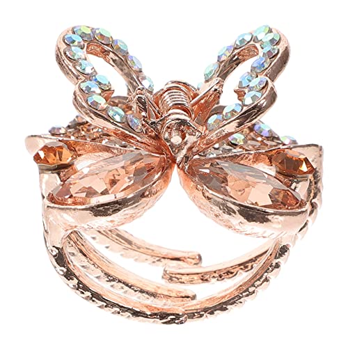 WRITWAA Strass Haarspange Schmetterlings Haarspangen Für Haarklammern Mädchen Haar Accessoires Frauen Funkelnde Styling Simulation Schmetterlings Haarklammer Elegante von WRITWAA