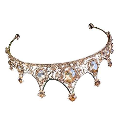 WRITWAA Strass Kristallkrone Brautdiadem Stirnband Hochzeitskopfschmuck Damen Mädchen Geburtstagsfest Elegant Robust Langlebig für Braut Prom Party Geschenk von WRITWAA