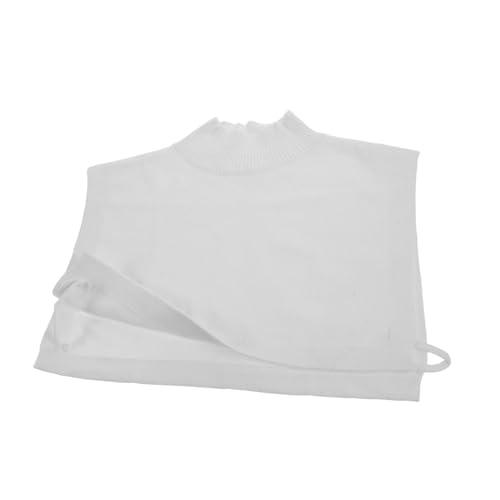 WRITWAA Frauen Abnehmbarer Strickkragen Hoher Hals Fake Kragen Weiß Vielseitiges Accessoire Für Pullover Und Blusen Bequem Und Warm Für Herbst Und Winter von WRITWAA