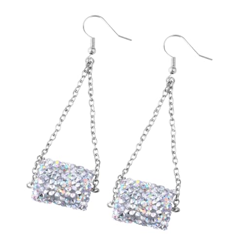 WRITWAA Stylische Ohrstecker Damen Silber mit Perle Rollpapier Design Eleganter Ohrschmuck Ohrhänger für Frauen für Party Hochzeit und Alltag von WRITWAA