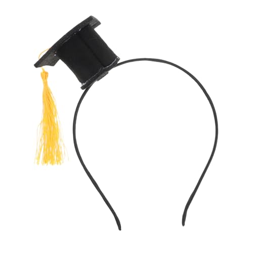 WRITWAA Stylisches Doktorhut-stirnband Mit Quaste Für Abschlussfeiern Strapazierfähiges Vlies-kopfbedeckung Accessoire Für Graduierung Cosplay Und Festliche Anlässe von WRITWAA