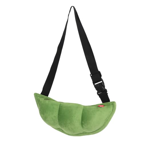 WRITWAA Süße Lustige Bohnen-Brusttasche Erbsenförmige Hüfttasche Modische Schultertasche Mehrzweck-umhängetasche Jungen Männer Verstellbare Träger von WRITWAA