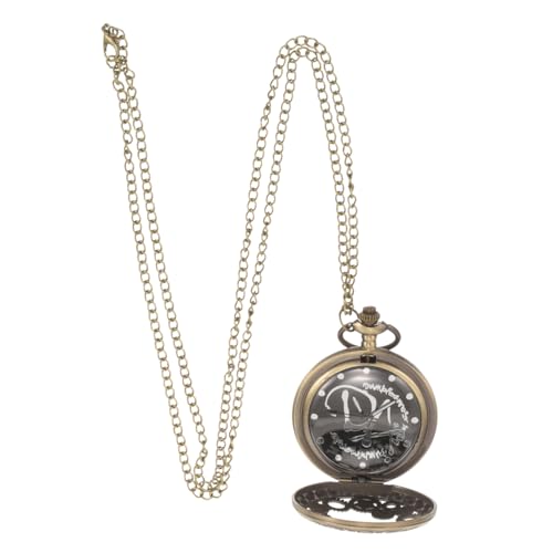 WRITWAA Retro Taschenuhr Vintage Metall Herren Uhr Mit Kette Kleine Taschenuhr Für Damen Und Herren von WRITWAA