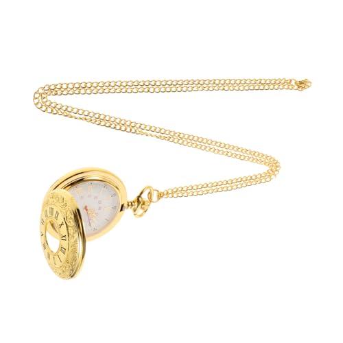 WRITWAA Antike Taschenuhr Mit Kette Vintage Design Gravur Für Herren Und Damen Praktische Und Dekorative Uhr Für Jeden Anlass Kompakte Und Leichte Bauweise Präzise Zeitmessung von WRITWAA