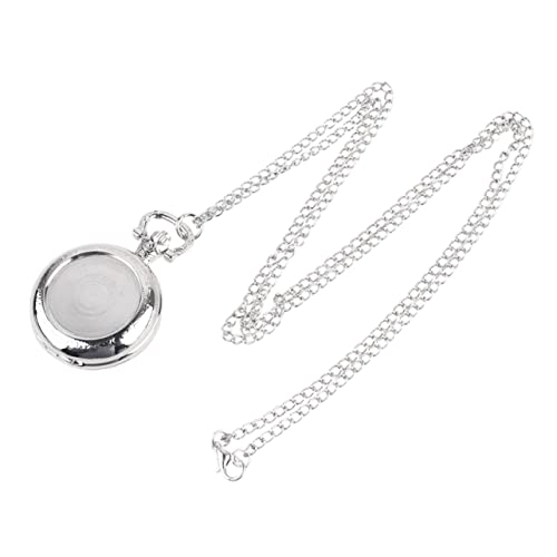WRITWAA Retro Taschenuhr Als Kreative Halskette Für Damen Und Herren Vintage Design Silber Für Familie Und Freunde Für Alltag Und Besondere Anlässe von WRITWAA
