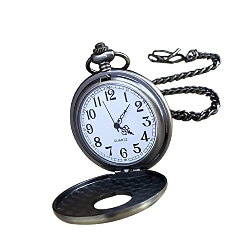 WRITWAA Handgefertigte Vintage-taschenuhr Mit Holzzifferblatt – Große Größe – Perfekt Für Den Vatertag von WRITWAA