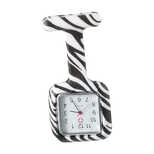 WRITWAA Taschenuhr würfelunterlage LEDs Leuchtmittel dekoringe weihnachsgeschenke vuelight Studentenuhr Ansteckuhr für Krankenschwestern Revers Uhr hängende Uhr Mädchen sehen Kieselgel von WRITWAA