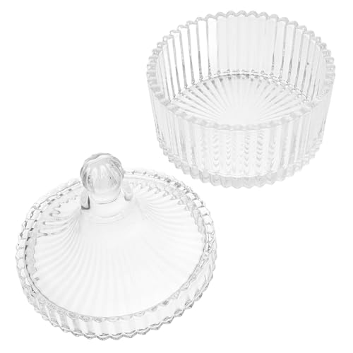 WRITWAA Teelichthalter Mit Deckel Dekorative Glasschale Kerzenglas Kleiner Kerzenhalter Aus Klarem Für Kerzen Aromatherapie-kerzendosen von WRITWAA