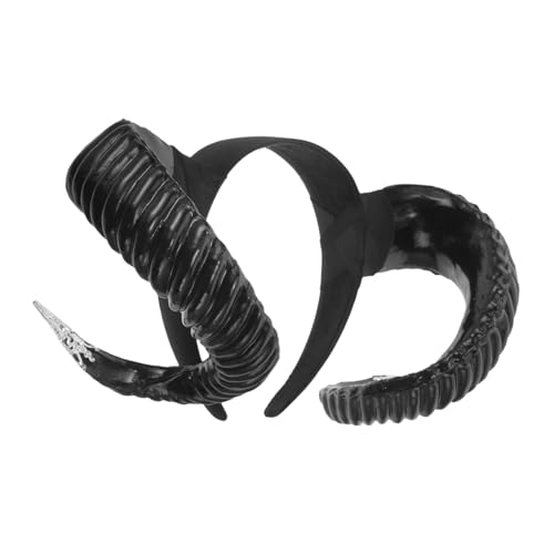 WRITWAA Teufelshorn Stirnband für Erwachsene Dekoratives Haarband mit Kreativem Horn Design für Halloween Partys Festivals Leicht von WRITWAA