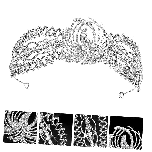 WRITWAA Tiara Funkelnden Strasssteinen Stirnband für Damen Feiern Festivals und Besondere Anlässe Glamouröses Haaraccessoire von WRITWAA