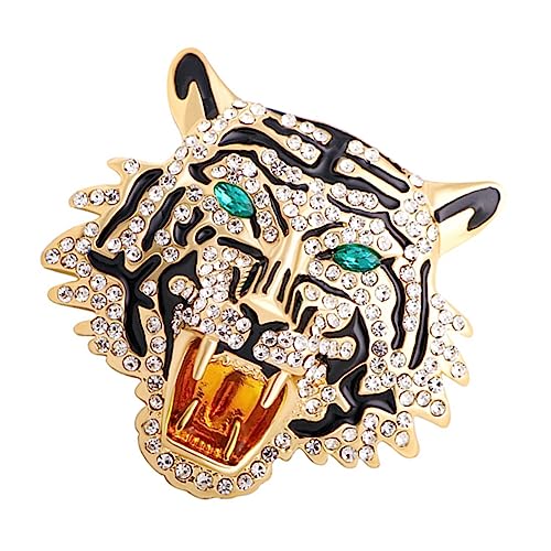 WRITWAA Zarte Tiger-brosche Anstecknadel Anzug-brosche Halskettenanhänger Modisches Für Frauen von WRITWAA