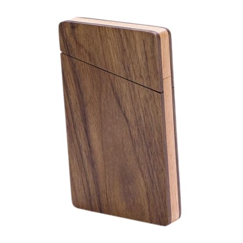 WRITWAA Visitenkartenhalter Aus Walnussholz Kartenhalter Für Männer Kartenetui Visitenkartenbox Büroaccessoires Geschäftsgeschenke von WRITWAA