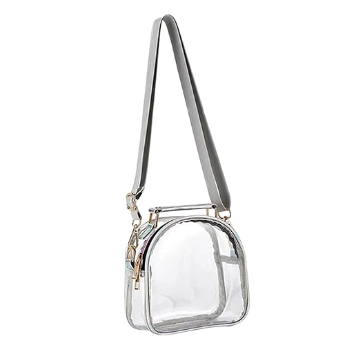 WRITWAA Transparente Damen Umhängetasche aus Umweltfreundlichem Tpu Geruchsneutral Große Kapazität Multifunktionale Handtasche für Alltag Party Reisen Leicht und Kompakt Phone Pouch von WRITWAA