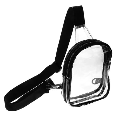 WRITWAA Transparente Fanny Pack PVC wasserdichte Umhängetasche für Reisen Sport und Outdoor Aktivitäten Praktisch und Robust für Damen und Herren von WRITWAA