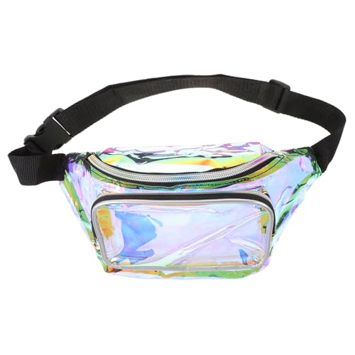 WRITWAA Transparente Hüfttasche Strandtasche Tasche Für Mädchen Zubehör Made from Pu Material Moderate Kapazität Für Tägliche Lagerung Verstellbarer Riemen Design Für Individuelle von WRITWAA