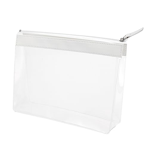 WRITWAA Transparente Kosmetiktasche 1Stück Kunststoff Tragbar Kreative Make Up Organizer für Reisen mit Robustem Reißverschluss Aufbewahrungstasche für Kosmetika von WRITWAA