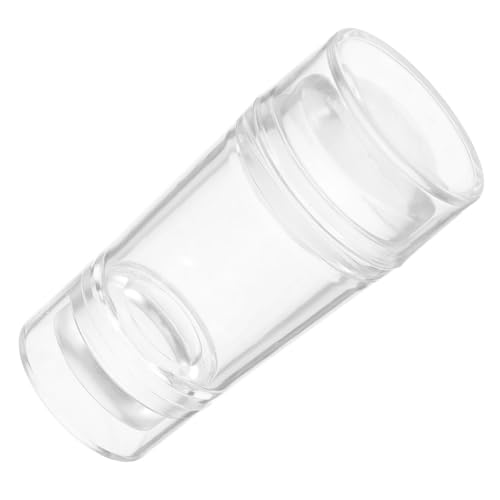 WRITWAA Transparenter Doppelseitiger Silikon Nail Stamper mit Abdeckung und Schaber Präziser French Tip Stempel für Nail Art DIY Maniküre Langlebiges Leicht zu Reinigendes Nagelstempel von WRITWAA