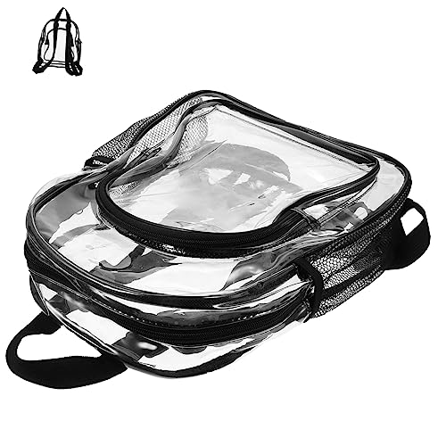 WRITWAA Durchsichtige Tasche Durchsichtige Rucksäcke Für Jungen Und Mädchen Rucksack Für Die Schule Reisen PVC Praktische Aufbewahrung von WRITWAA