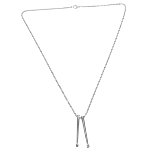 WRITWAA Drumsticks Anhänger Halskette Für Damen Und Herren Musikalisches Schmuckstück Aus Kreatives Design Vielseitig Kombinierbar Accessoire Für Musikliebhaber von WRITWAA