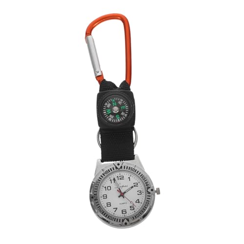 WRITWAA Uhr Schwesternuhr zum Anklemmen Kompass Uhren Abzeichen Uhr Herrenuhr Digitaluhr Ansteckuhr Bergsteigeruhr aufsteckbar Anschauen Schwesterntisch Taschenuhr Mann von WRITWAA