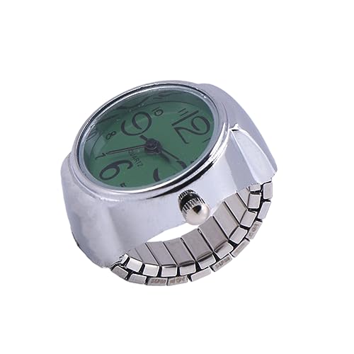 WRITWAA Unisex Uhr Aus Edelstahl Mit Elastischem Band Kreative Quarz-Uhr Für Frauen Und Grün Minimalistisches Design Bequem Und Langlebig von WRITWAA