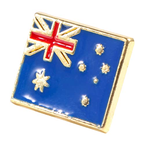 WRITWAA Partyzubehör Pins der amerikanischen Flagge Australien Hut dekorative Stifte broschen für kleidung Kleiderabzeichen modische Brustklammern Mode Chinesische Flagge rot von WRITWAA