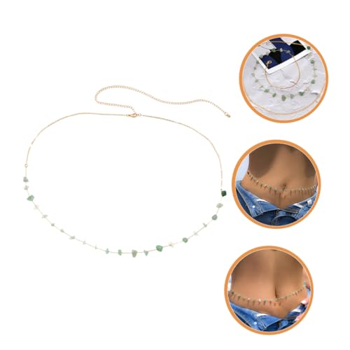 WRITWAA Verstellbare Metall waist chain Gravel Stil Body Schmuck für Damen Sommer Strand Party Festival Geeignet von WRITWAA