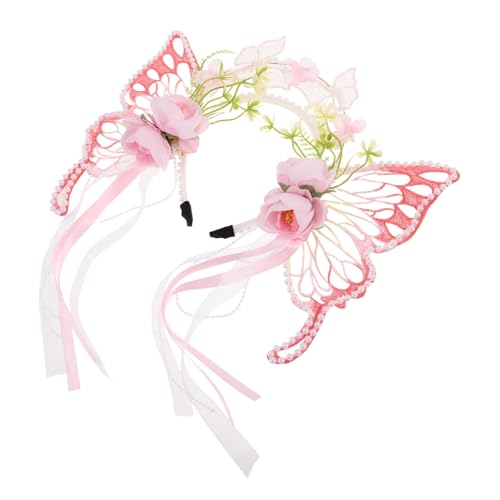 WRITWAA Verstellbare Prinzessinnen Krone mit Ribbons für Cosplay Mädchen Partys und Festivals Hautfreundliches Material und Design von WRITWAA