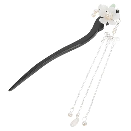 WRITWAA Chinesische Haarnadel Holz Haarstab mit Quaste Vintage Haarschmuck für Damen Dekorative Haaraccessoires für Dutt Frisuren Geschenkidee von WRITWAA