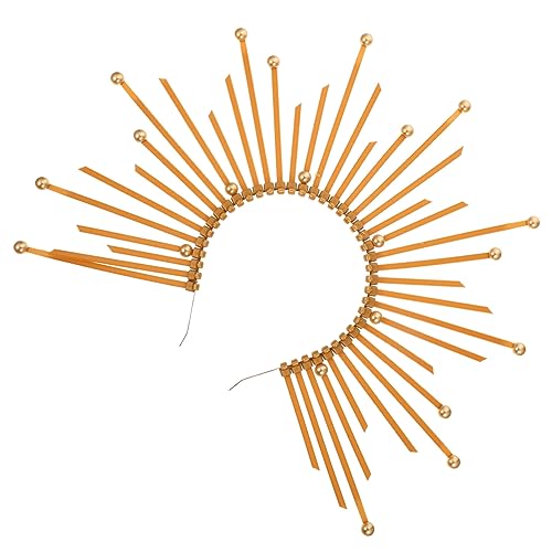 WRITWAA Vintage Mary Haarschmuck Goldenes Stirnband Für Kostümzubehör Für Festivals Und Halloween Haardekoration Für Besondere Anlässe von WRITWAA