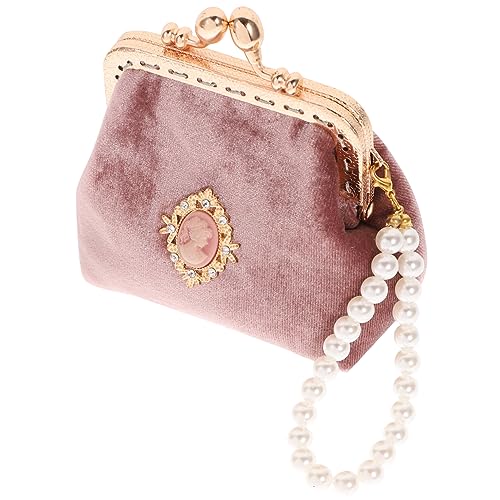 WRITWAA Vintage-Stil Geldbörse Für Damen Hübsche Münztasche Aus Hochwertigem Material Tragbare Kleine Geldbörse Mit Wechseltaschendesign Für Frauen Und Mädchen Geeignet Für Münzen Kleingel von WRITWAA