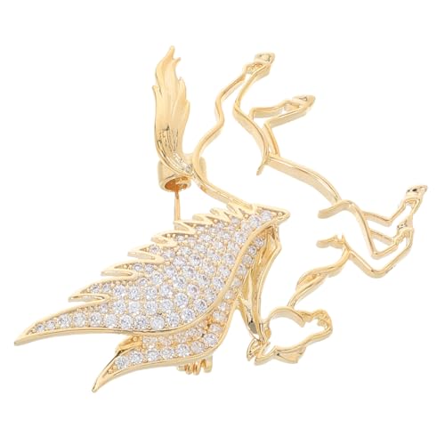WRITWAA Vintage Strass Pferdebrosche Chinesisches Neujahr Anstecknadel Damen Herren Stilvolles Revers Abzeichen Hohl Design Sternzeichen Schmuck Frühjahrsfest Zubehör von WRITWAA