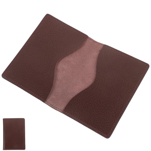 WRITWAA Visitenkarten-Organizer Doppelseitiges Kartenetui Aus Kunstleder Mit Taschen Tragbarer Kartenhalter Für Reiseutensilien Und Kartenaufbewahrung von WRITWAA