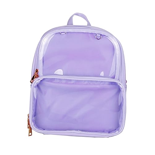 WRITWAA Wasserdichter Transparenter Rucksack Mit Reißverschluss Für Teenager-mädchen-Jungen Stilvoller Geleerucksack Aus Geleebeutel-Material Leicht Zu Reinigen Und Komfortabel Zu Tragen von WRITWAA