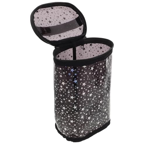 WRITWAA Wasserfester Reise Waschbeutel Großer Transparenter Kosmetik Organizer für und Männer Tragbare Toilettenartikel Tasche für Badezimmer und Reisen Schwarz von WRITWAA