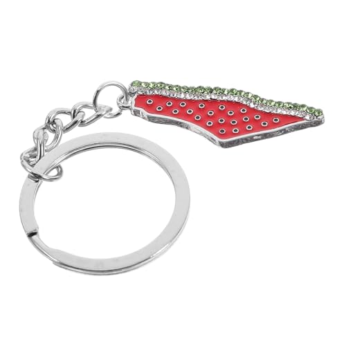 WRITWAA Wassermelonen-schlüsselanhänger Strass-besetzter Schlüsselanhänger Obst-anhänger Für Taschen Hängeanhänger Zinklegierung Präzise Verarbeitung von WRITWAA