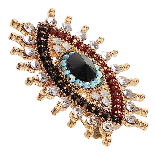 WRITWAA Wasserstrahlbesetzte Devil Eye Brosche Verarbeitung Modisches Accessoire für Kleidung Schal Mantel Eleganter Strass Auge Schmuck als für Frauen von WRITWAA