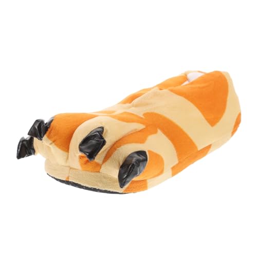 WRITWAA Weiche Gemütliche Giraffen Pfoten Hausschuhe aus Polyester Kuschelige Plüschige Animal Slippers für Damen und Herren für Zuhause Indoor und Reisen Modisch zu Pyjama und Kostüm von WRITWAA